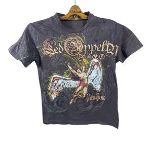 Vintage LED Zeppelin Mens/ Unisex Graphic Band Short Sleeve T-Shirt Size NO TAG